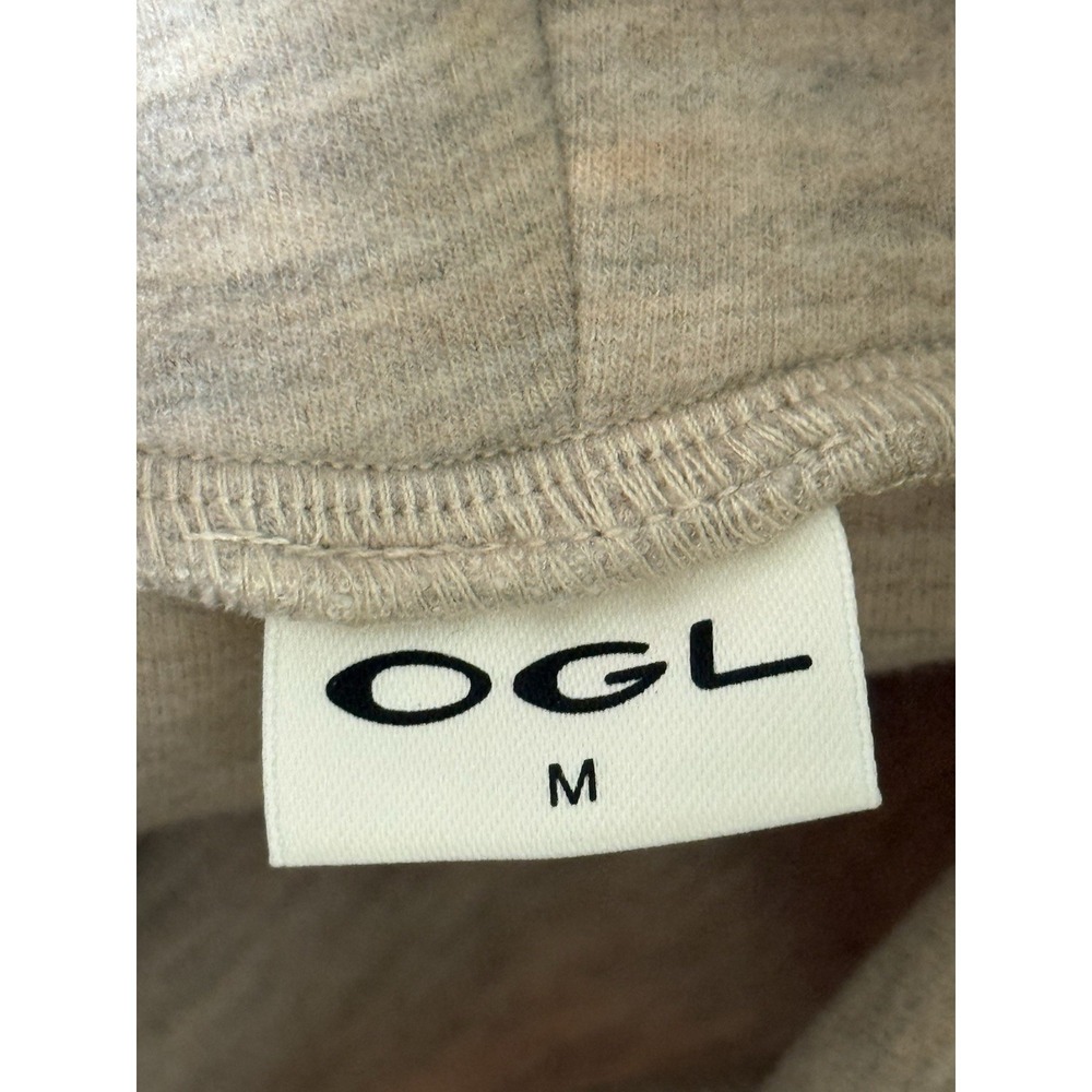 OGL FuzzLuxe 2 Piece Set Turtleneck Top/Pants Medium Beige Heather Morganite - Picture 5 of 7